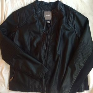 Maurices Faux Leather Jacket - Black - Size 1X